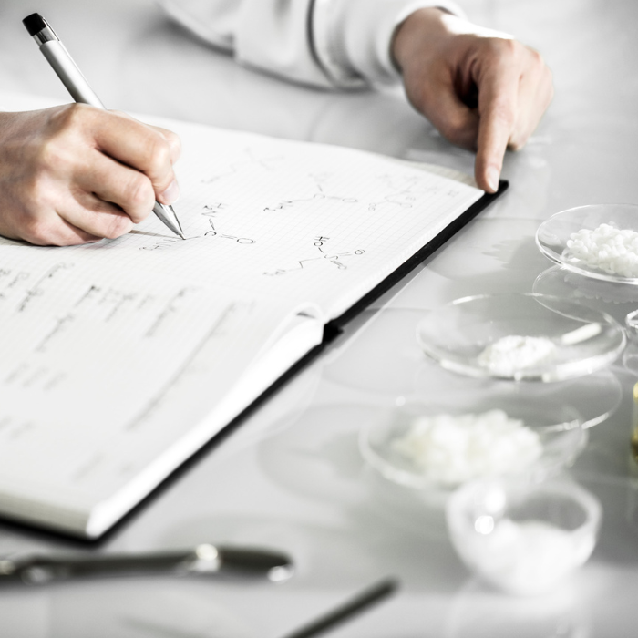 Ingrediënten-Formules-Geschreven-In-Een-Schrift