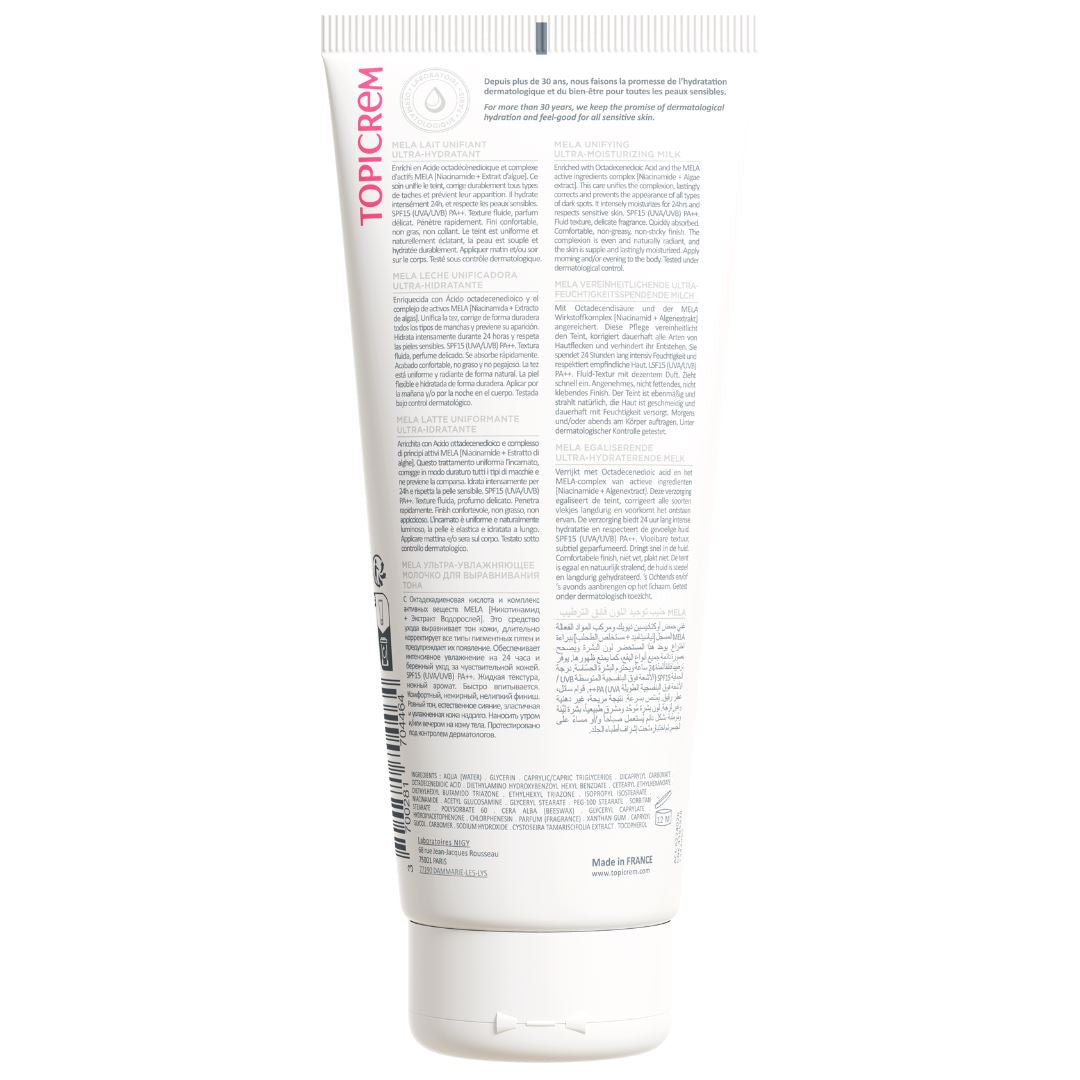 Lait unifiant ultra-hydratant - MELA - 200 ML