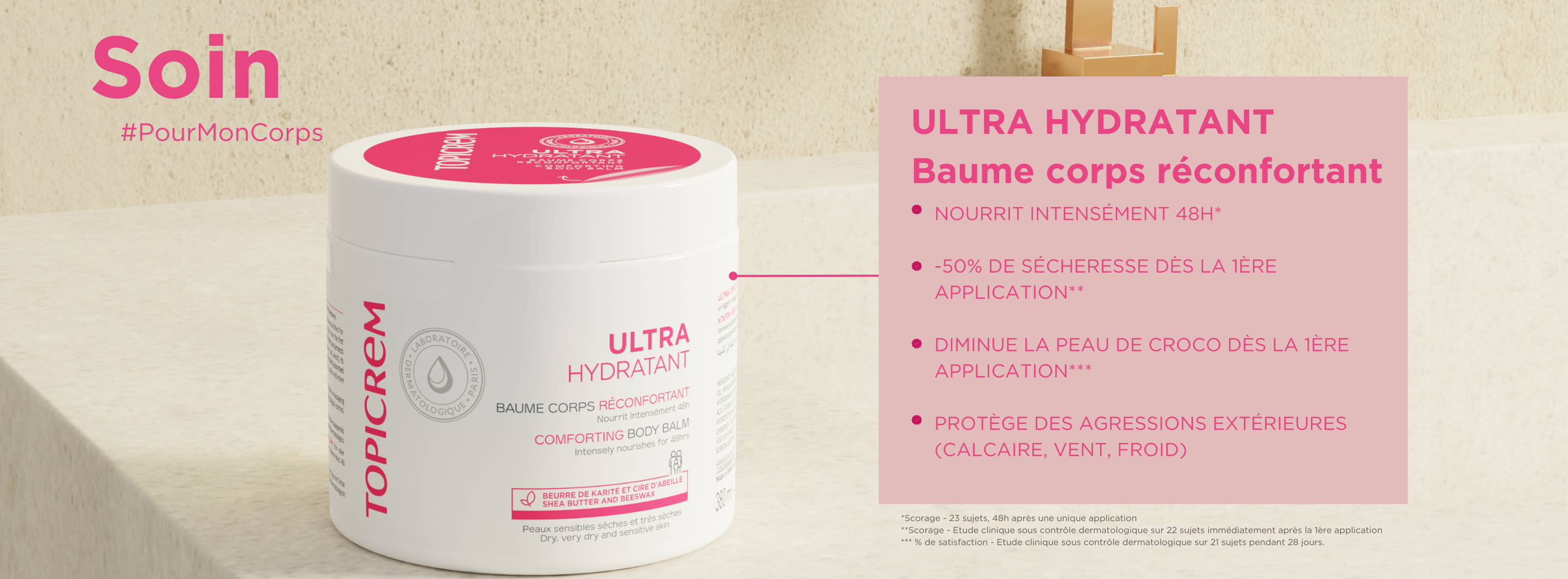 Baume corps réconfortant
